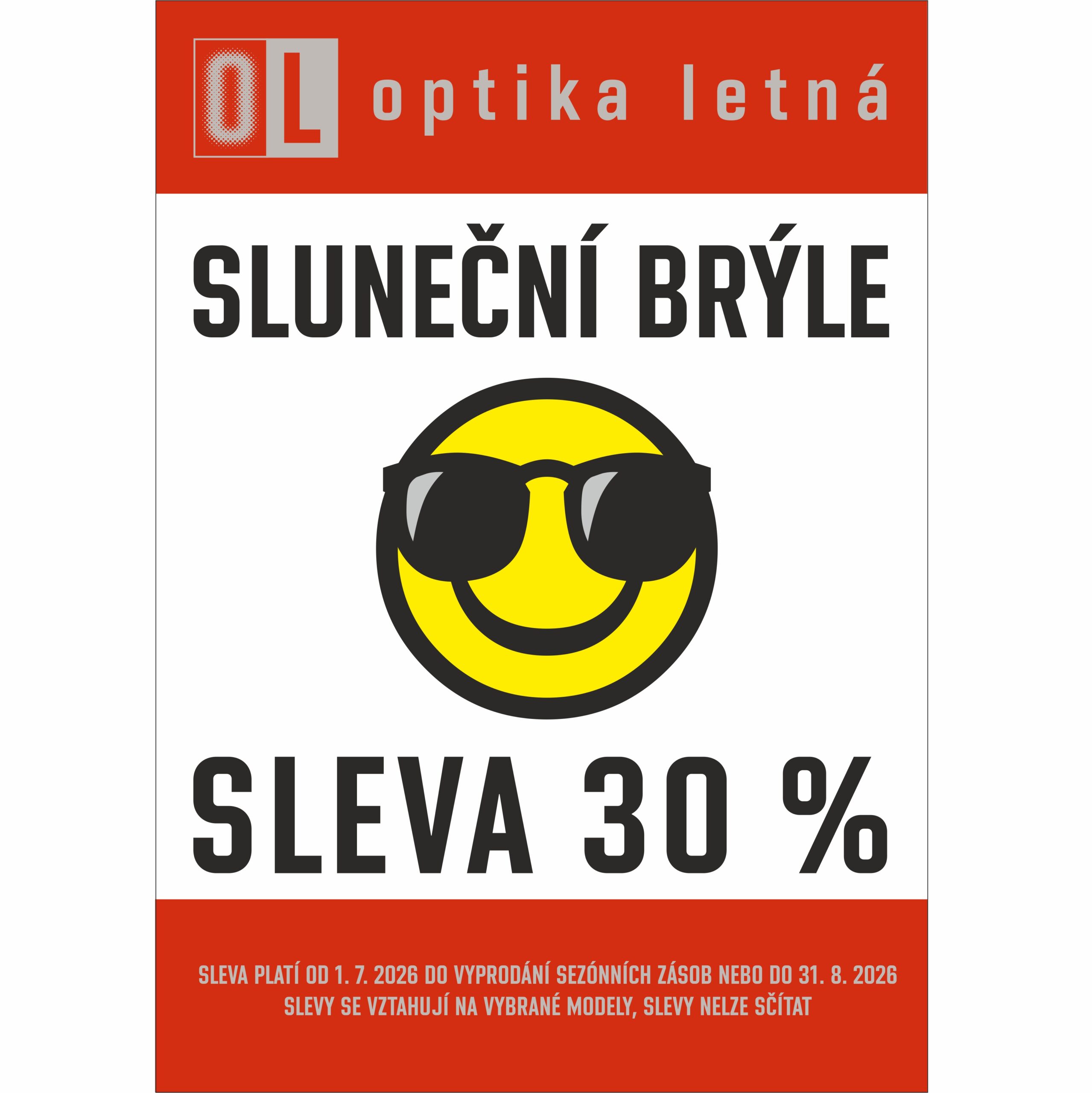 Sluneční brýle -30 %